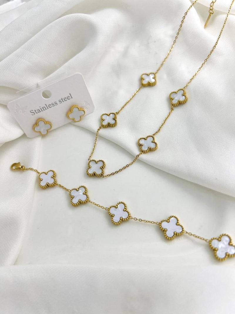 7 Leaf Clover Jewellery Set