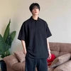 Wheat-ear Pattern Jacquard-knit Short-sleeve Polo Shirt